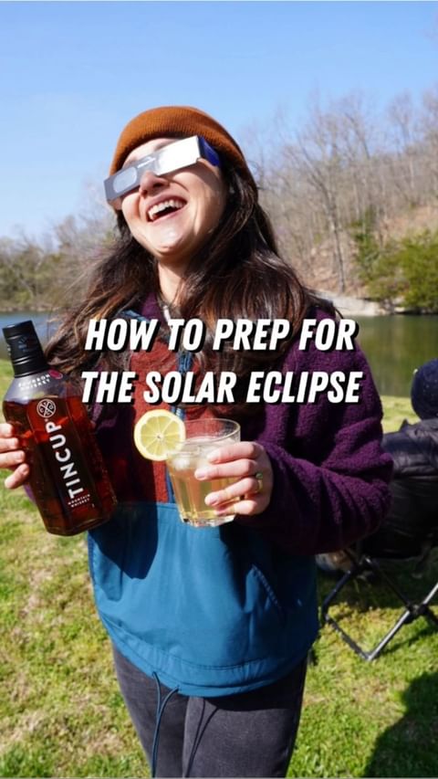 Instagram post by @jessthemaker for TINCUP Whiskey. Caption reads: Tony and I have a few tips when it comes to....