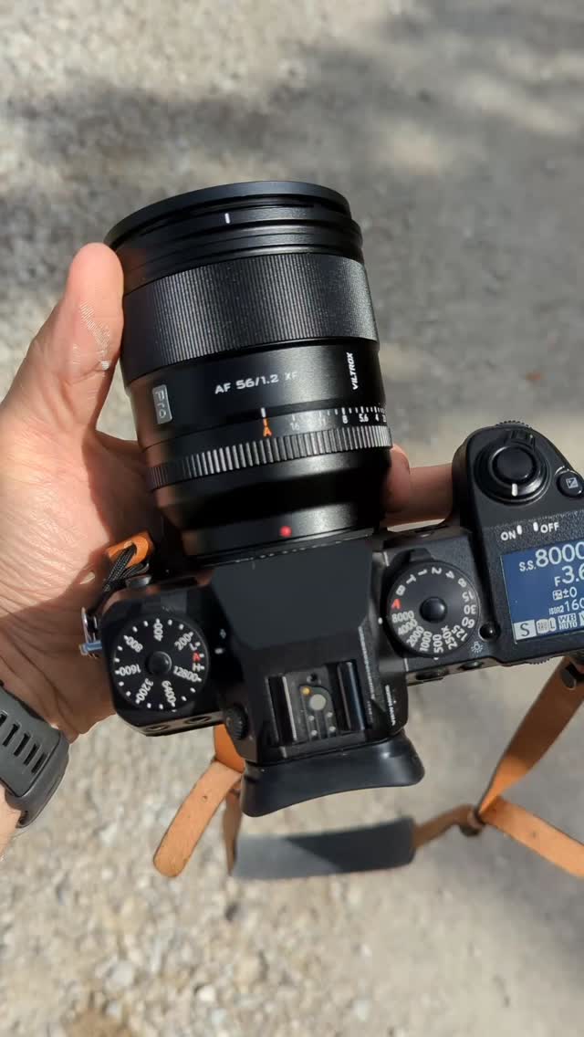 Instagram post by @_snappiness_ for Viltrox. Caption reads: Really enjoying the @viltrox.official 56mm f1.2....