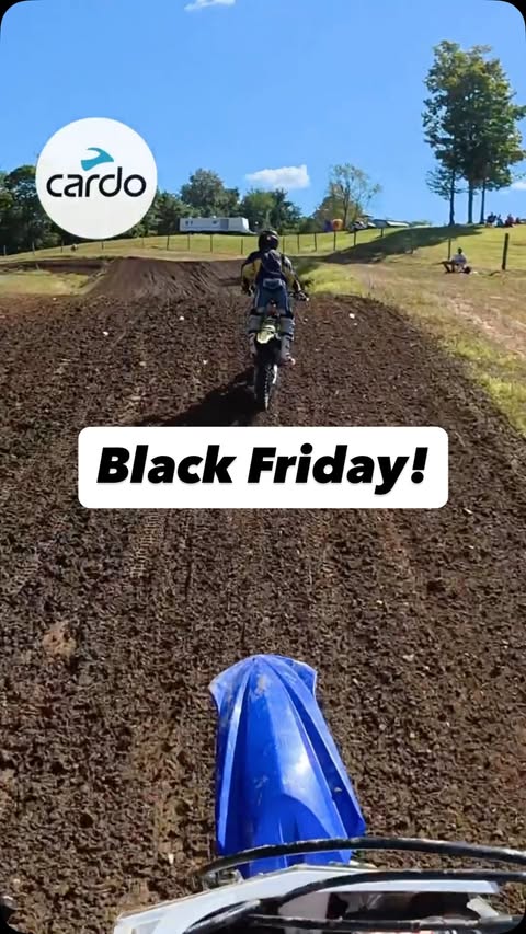 Instagram post by @notsoupmoto for Cardo Systems. Caption reads: Get 25% off with the link in my bio!💥
Black....