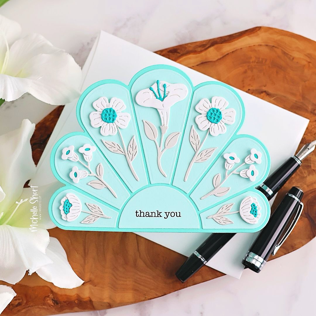 Instagram post by @thecardgrotto for Spellbinders Paper Arts. Caption reads: (AD: Designer Project) Hello there and happy....