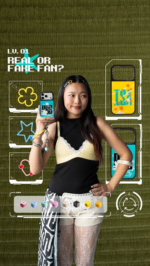 Instagram post by @bombiibii for CASETiFY. Caption reads: [...] came dressed for the occasion - with....