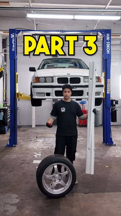 Instagram post by @bendaga for Continental Tire. Caption reads: [...] hit the link in my bio! 🔗 #e36bmw....