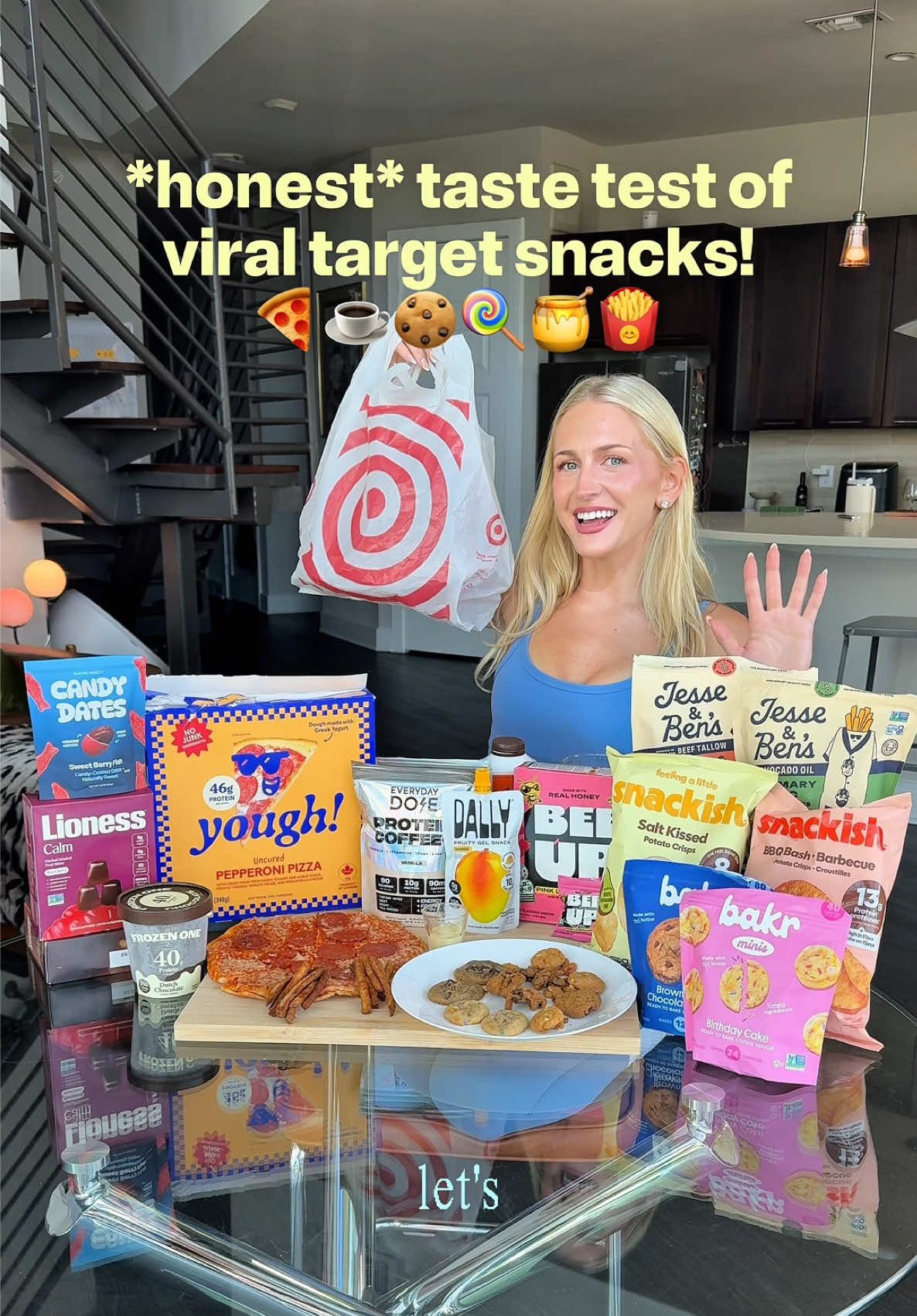 TikTok post by @amandadoeshauls for Everyday Dose. Caption reads: [...] #targetfinds #proteincoffee #everydaydosead....