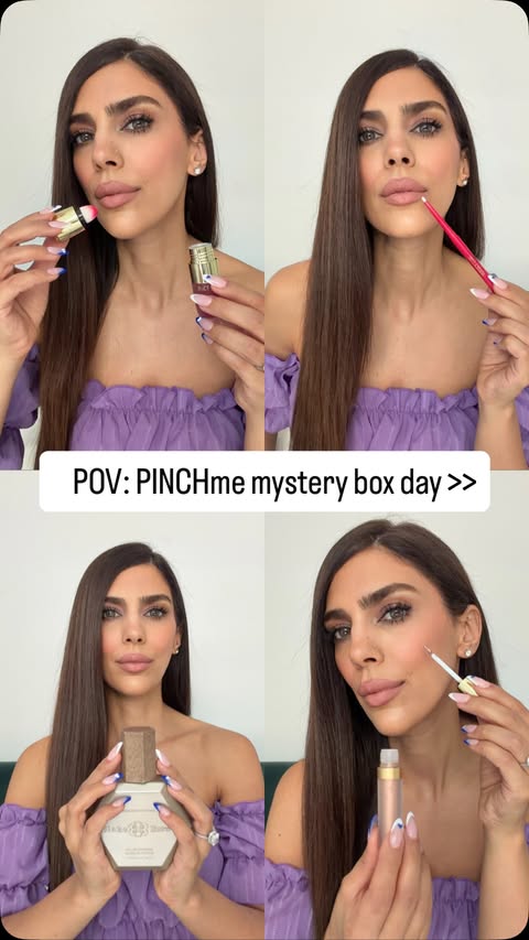Instagram post by @monaabedian for Blake Brown Beauty. Caption reads: [...] 🤏🎁💄 @pinchme @winky_lux @blakebrownbeauty....