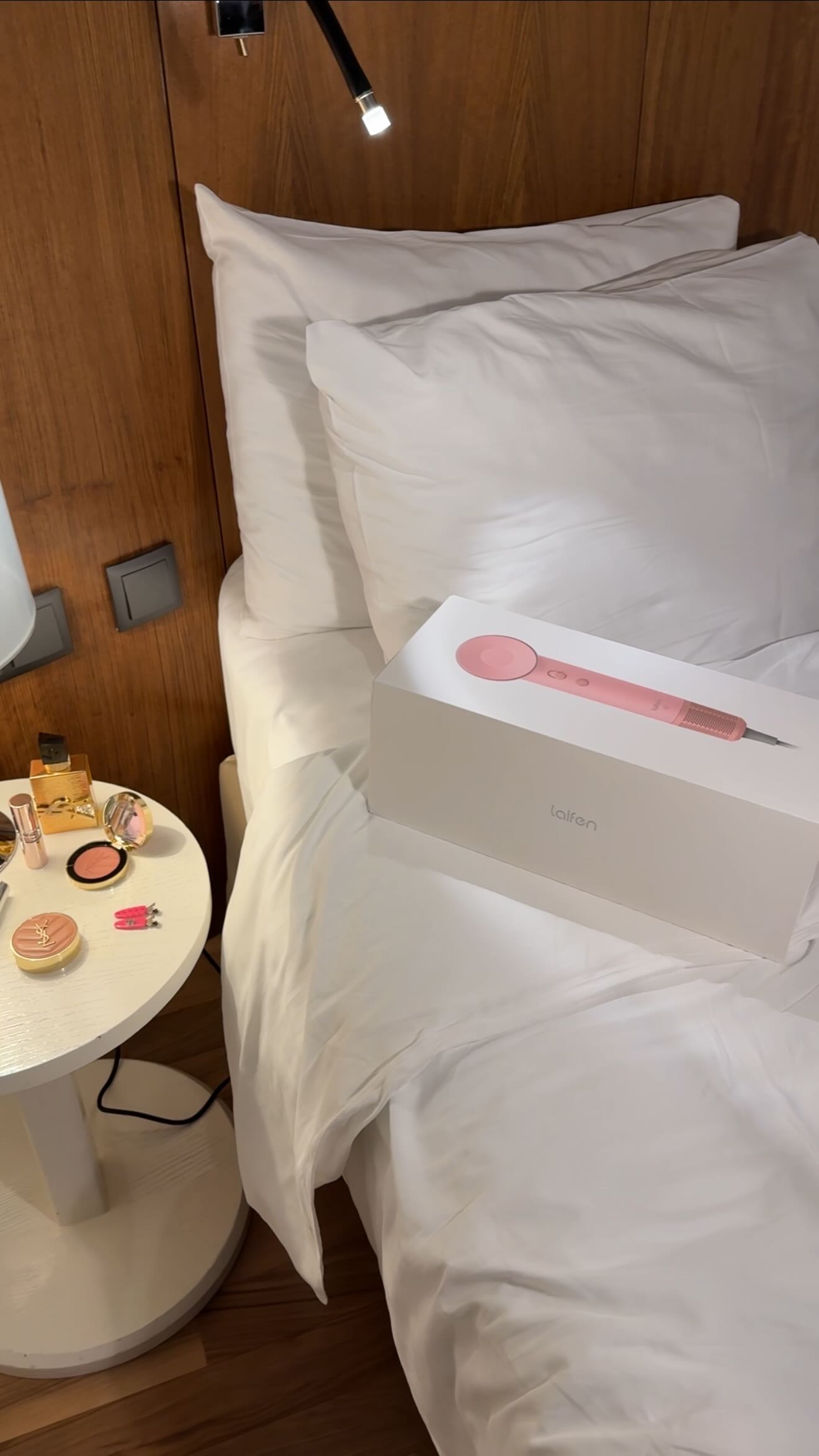 Instagram post by @meettikaa for Laifentech. Caption reads: My hair but make it silky ✨ Hair wash day with....