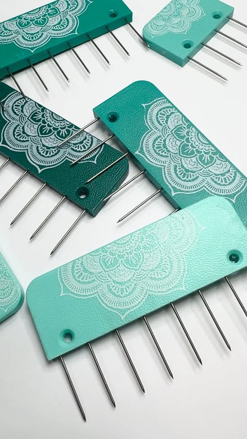 Instagram post by @alexandrabrinck for KnitPro. Caption reads: [ad] For most of my repairs, I want to keep the....