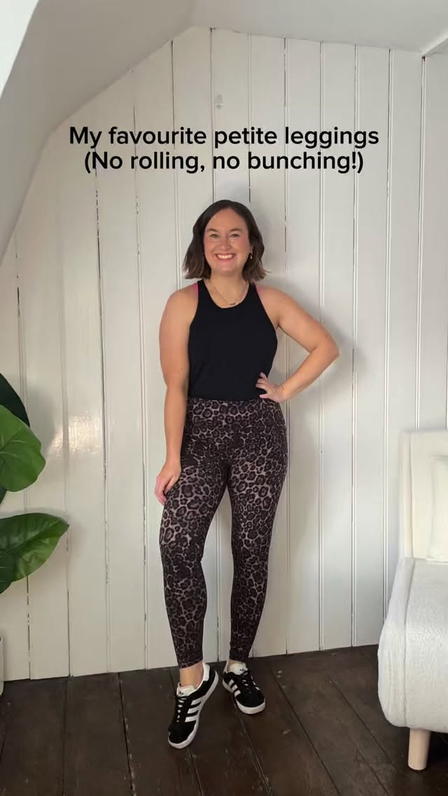 Instagram post by @the.petite.lady for Sweaty Betty. Caption reads: ✨ My favorite petite leggings just got even better....