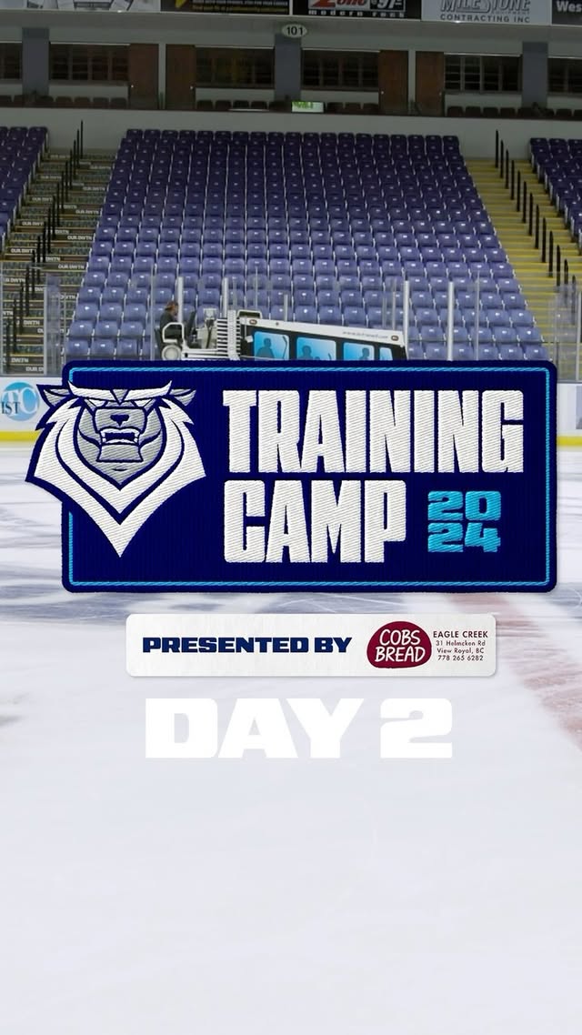 Instagram post by @victoriaroyals for Cobs Bread. Caption reads: [...] books for Training Camp Presented by....