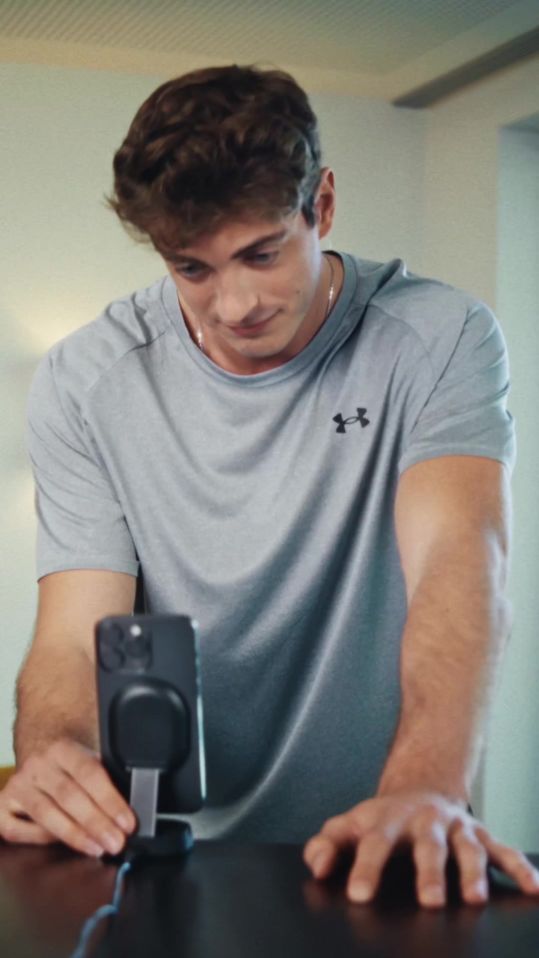 TikTok post by @tobias_krick for Belkin. Caption reads: Making content is fun. And now, it's easy too 🙂....