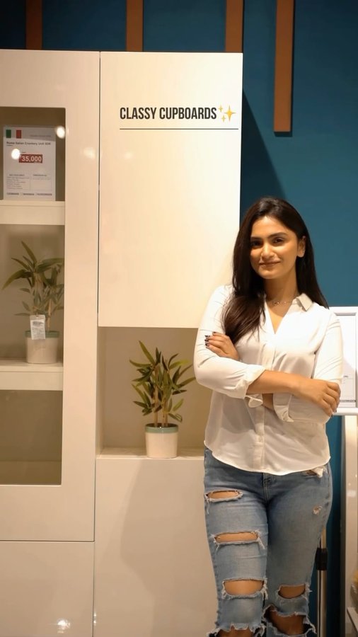 Instagram post by @bewitching_gal for Royaloak Furniture. Caption reads: [...] your home into a haven with Royaloak....