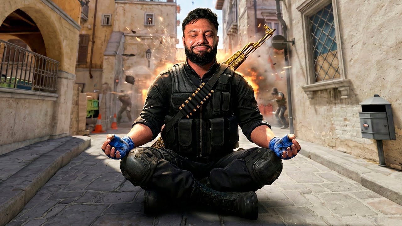 YouTube post by @fergodd for CSGO-SKINS.COM. Caption reads: JUST A LOBBY WITHOUT SWEARING :).