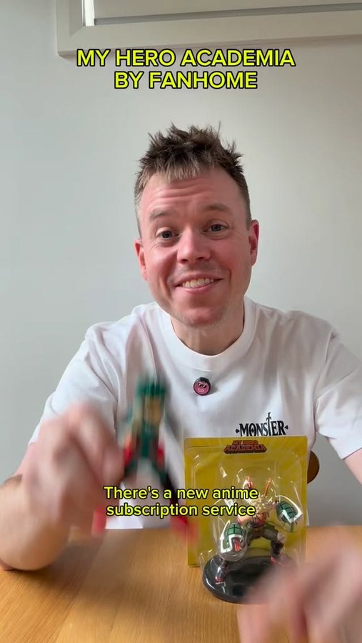 Instagram post by @levinsonline for Fanhome. Caption reads: Plus Ultra! Get an awesome new My Hero Academia....