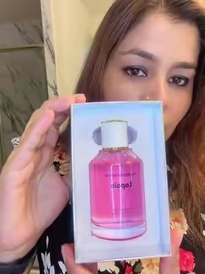 TikTok post by @puspapoudel97 for Lopeie. Caption reads: Best price good mild floral smell parfum #lopeie....