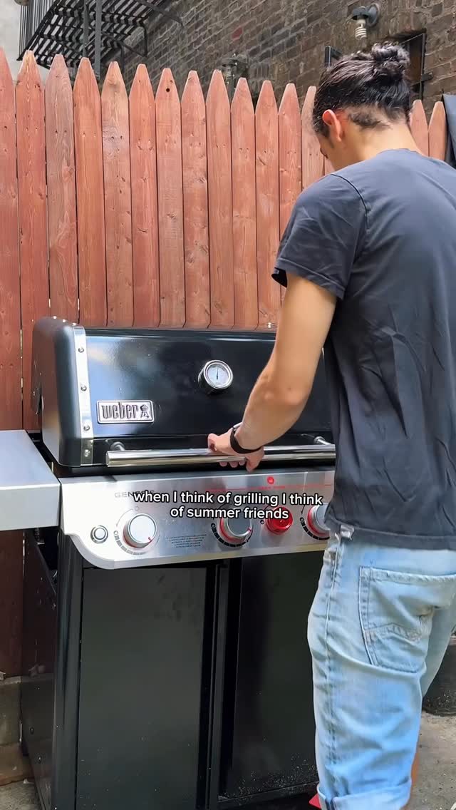 Instagram post by @chefmarco_nyc for Weber Grills. Caption reads: Labor Day — the Italian way
 
Arugula, cherry....