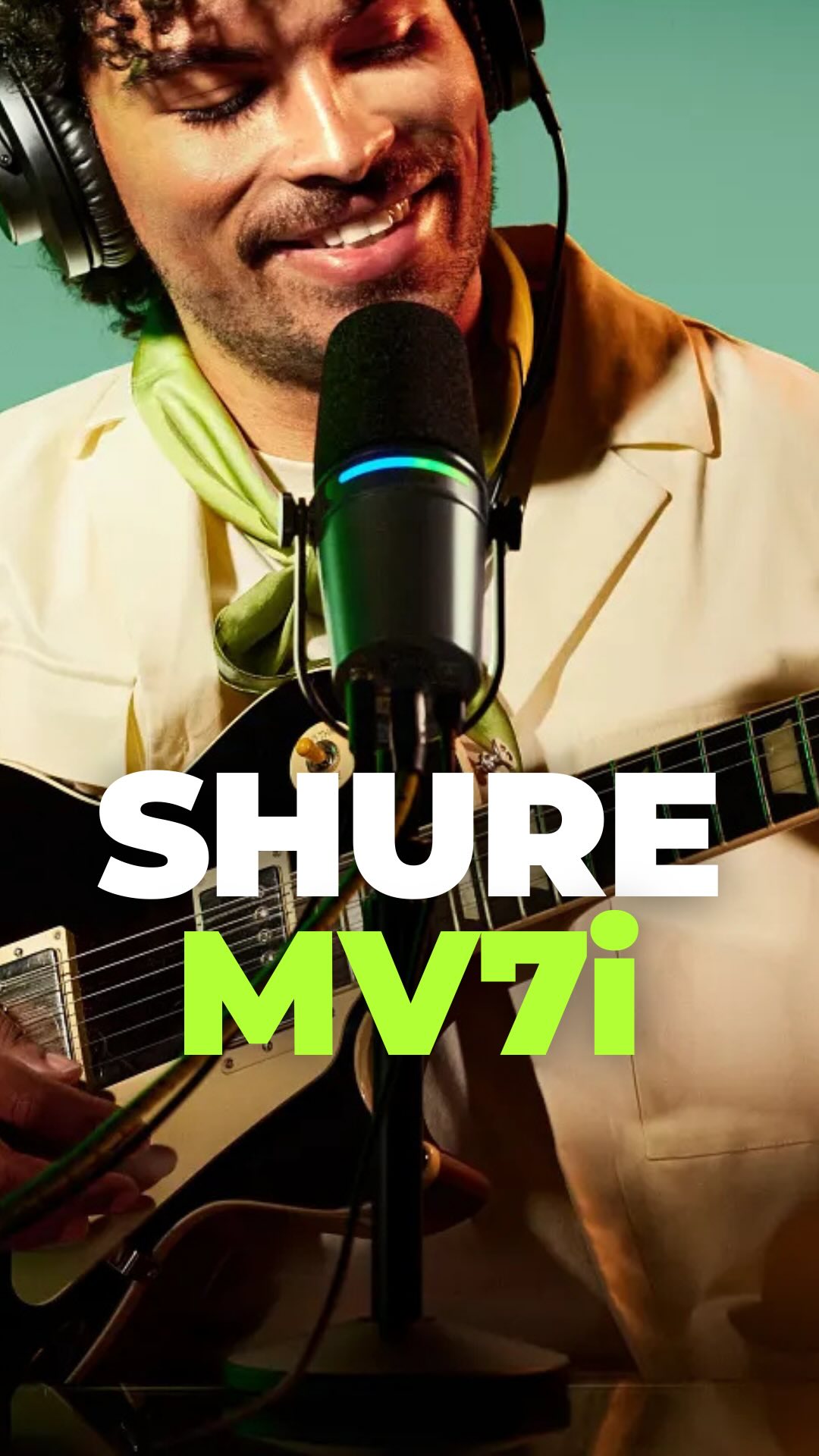 Instagram post by @streaky_com for Shure. Caption reads: Still sound like you’re stuck in a 2020 Zoom....