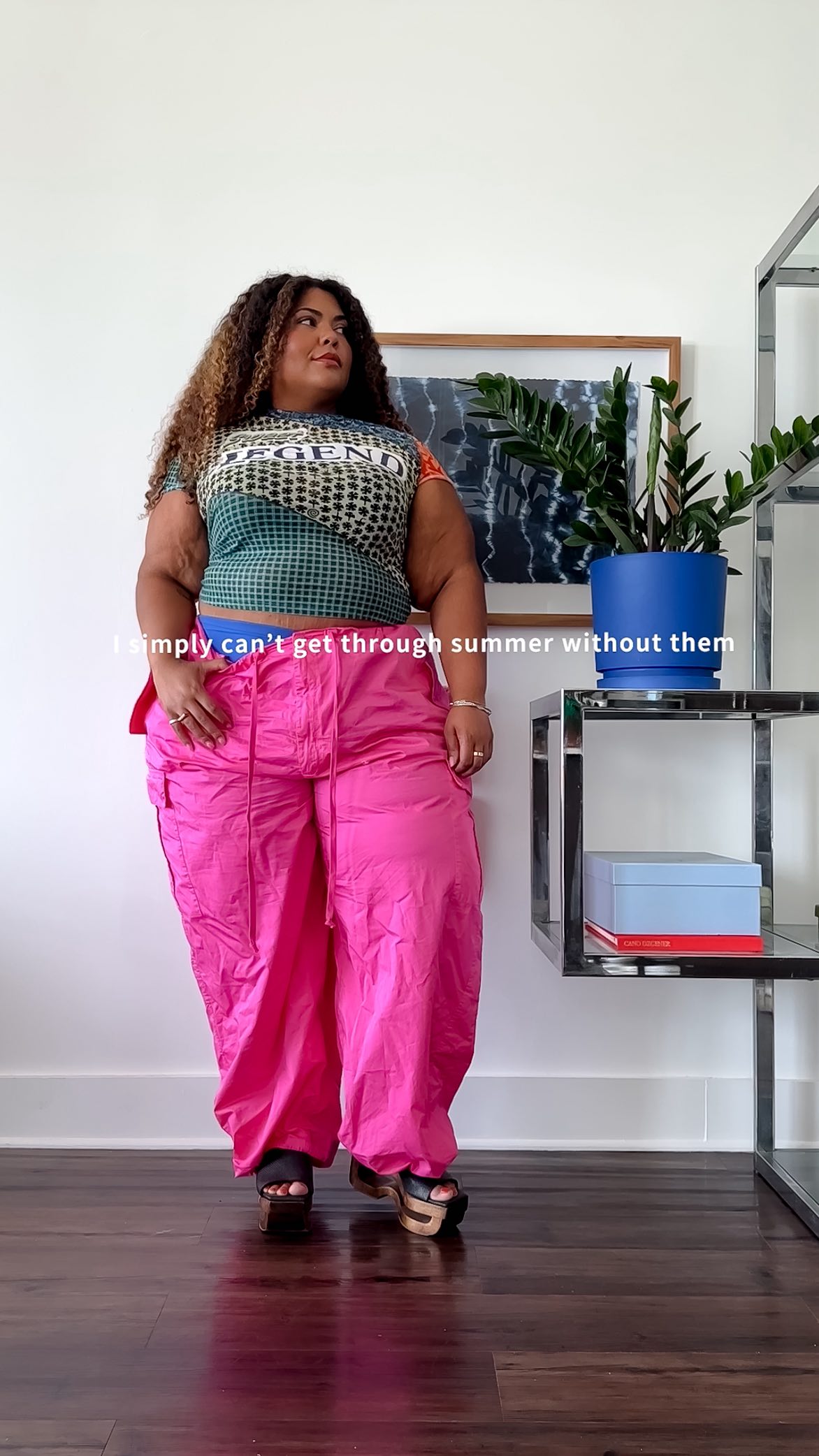 Instagram post by @thekatrinanichole for Thigh Society. Caption reads: I’m having a skirt, dress, skirt, another skirt,....