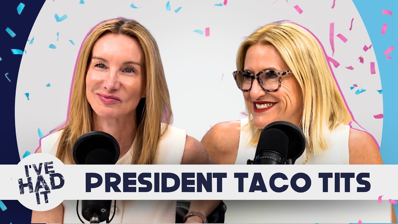 YouTube post by @ivehaditpodcast for Earth Breeze. Caption reads: President Taco Tits.