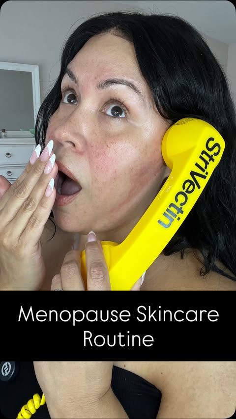 Instagram post by @veronicashavie for StriVectin. Caption reads: [...] every part of our lives including our skin.....