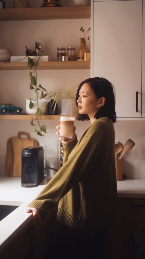 Instagram post by @imalyssalau for Nespresso. Caption reads: @nespresso.ca is transforming my daily coffee into....