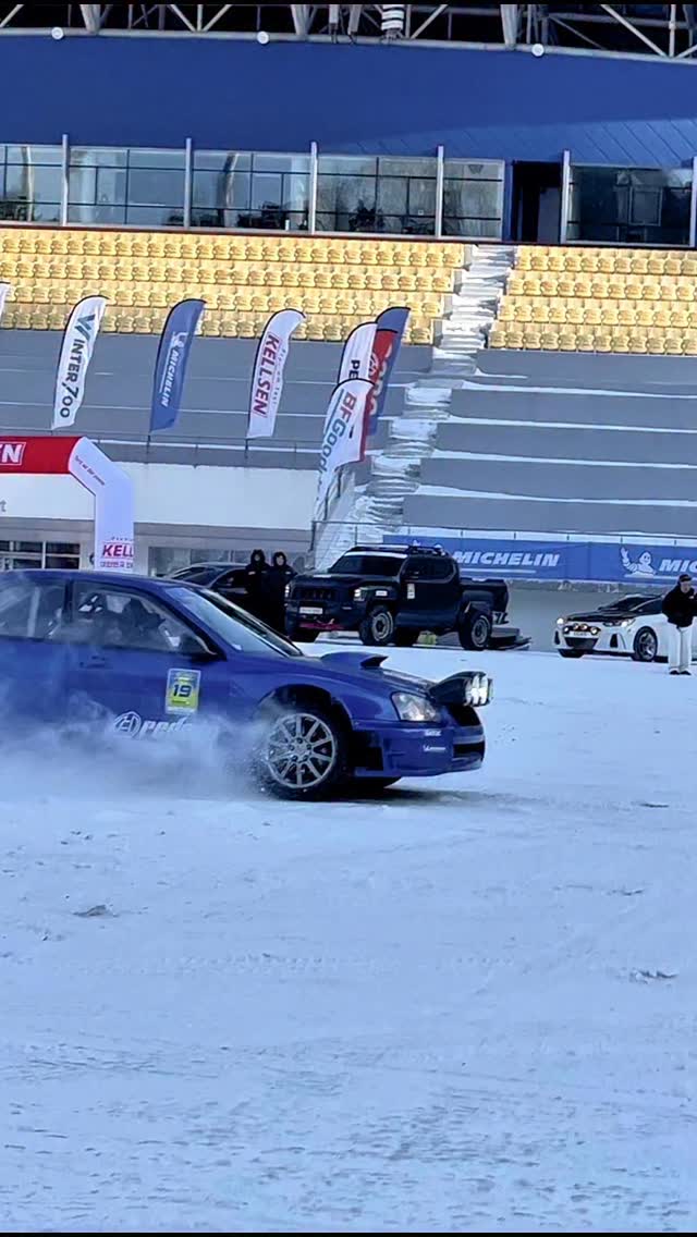 Instagram post by @_yunki for Michelin. Caption reads: SGRG2026의 랠리카 택시 타임! @michelin #crossclimate3....