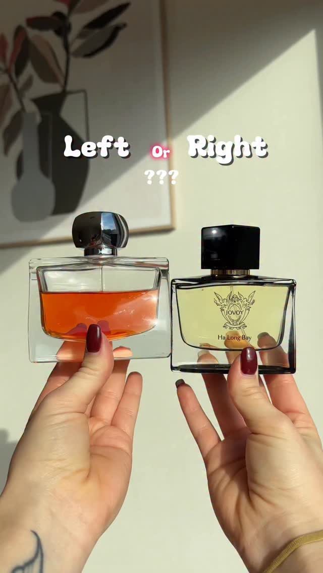 Instagram post by an influencer for Jovoy Parfums. Caption reads: [...] in fall and winter. AD | @jovoyparfums....