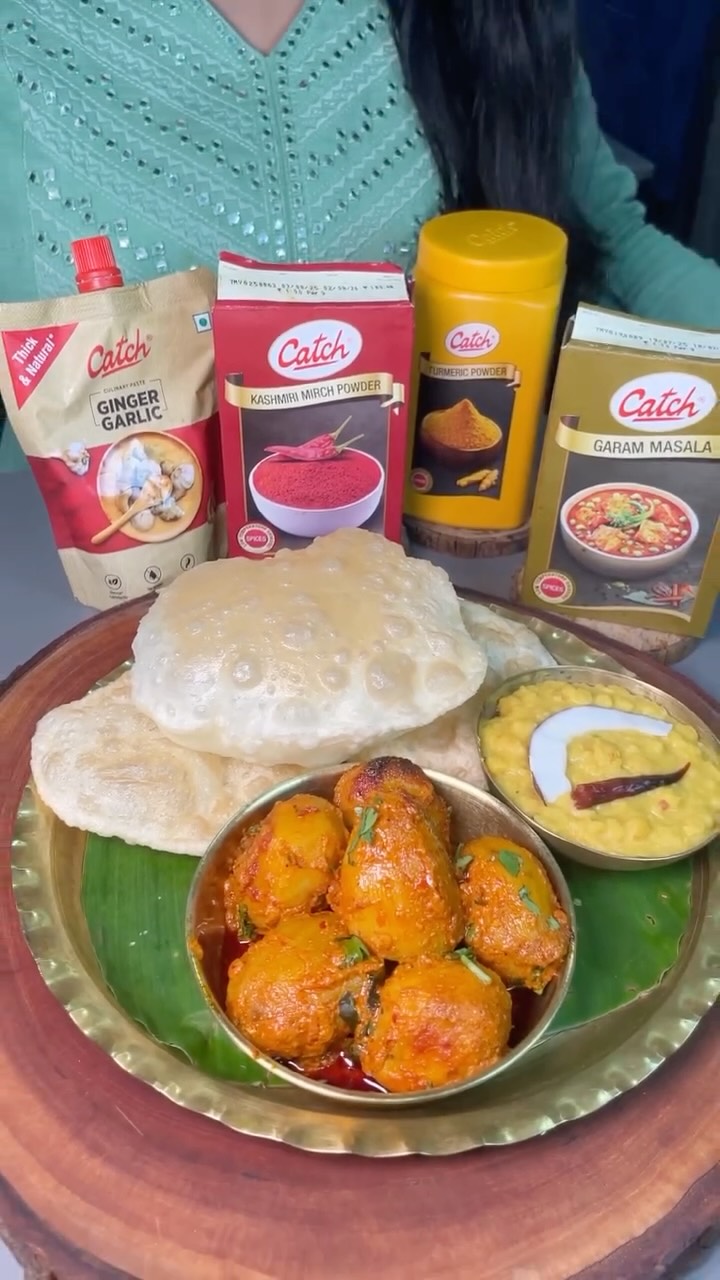 Instagram post by @hungry.soulmates for Catch Foods. Caption reads: ✨ Pujo mornings aren’t complete with just anjali –....