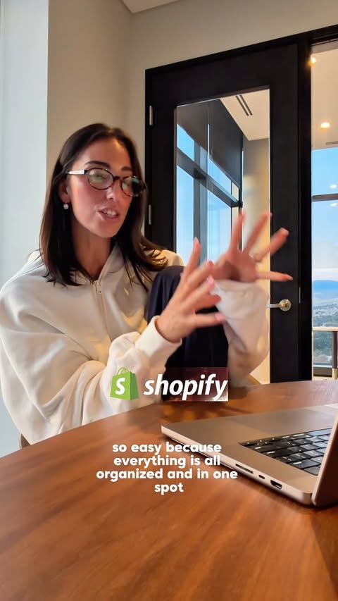 Instagram post by @lexiempritchard for Shopify. Caption reads: I pictured the fun parts, but @shopify handles the....