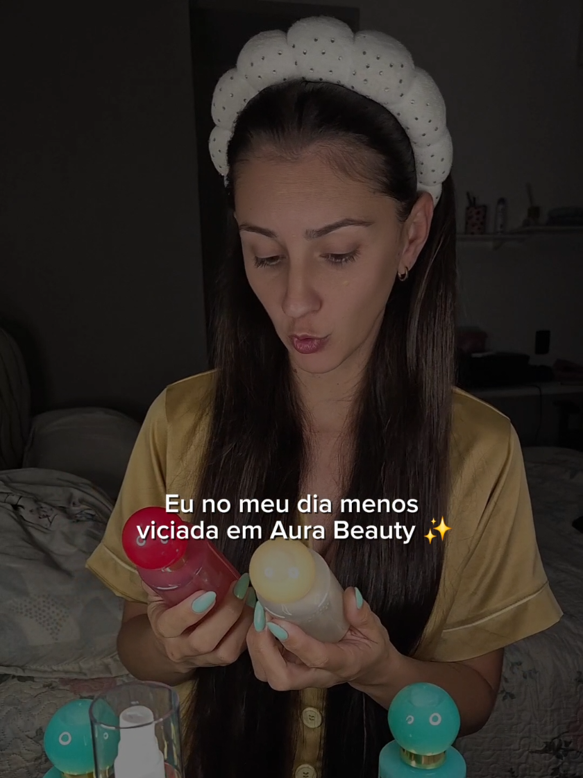TikTok post by @kellenamancios for Aura Beauty Club. Caption reads: @AURA Beauty #aurabeauty #jadepiconn #bobysplash....