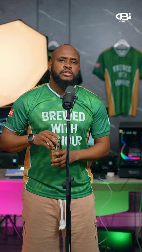 Instagram post by @bi_benard for Trophy Lager Nigeria. Caption reads: [...] Stronger 💪🏿🇳🇬🦅 @trophylagernigeria....