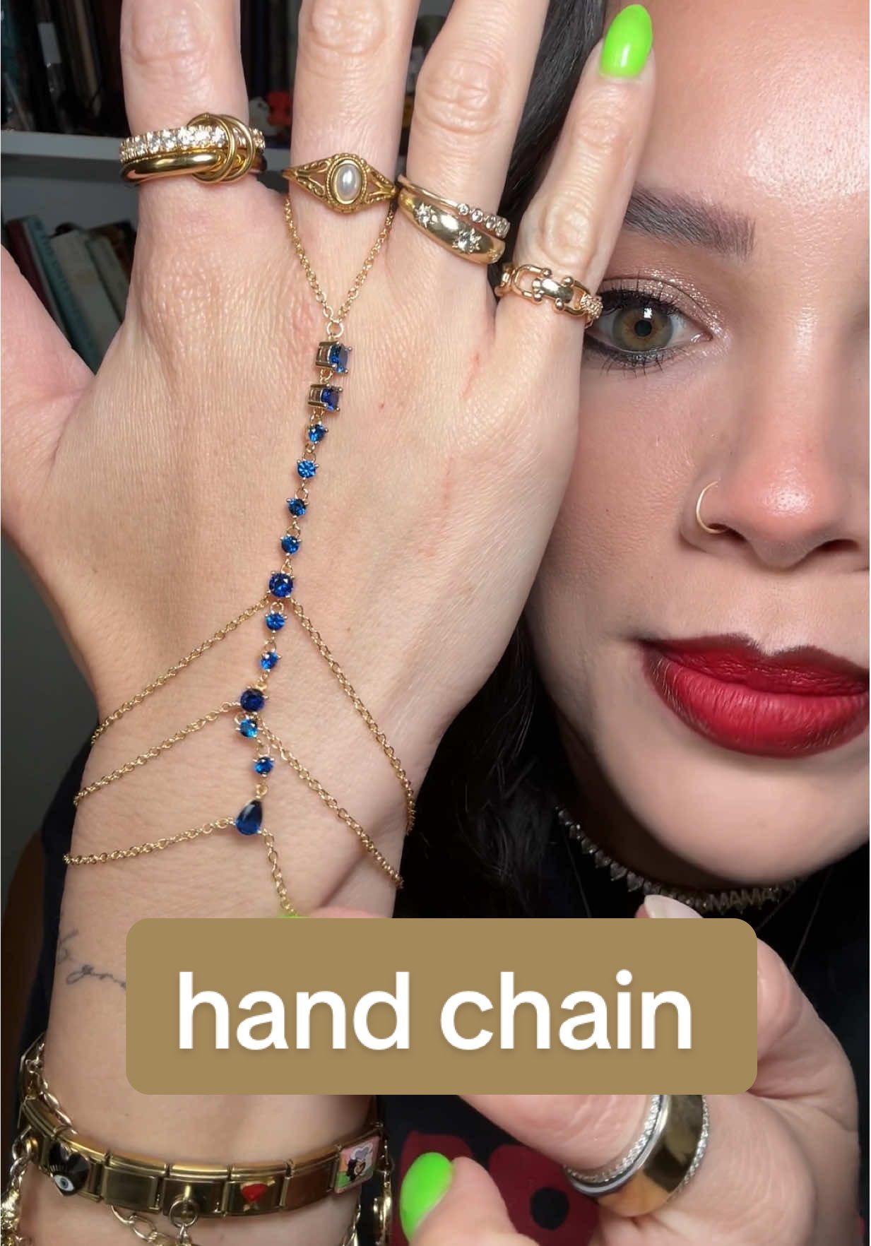 TikTok post by @keanna.edit for Sterling Forever. Caption reads: the most unique stunning handchain ✨@Sterling....