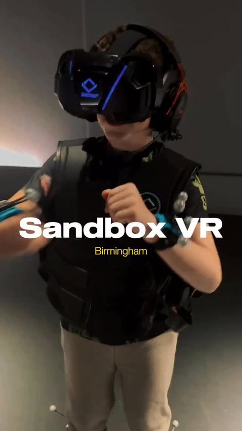 Instagram post by @family_adventures_lets_go for Sandbox VR. Caption reads: [...] just how much we’d absolutely love it!....