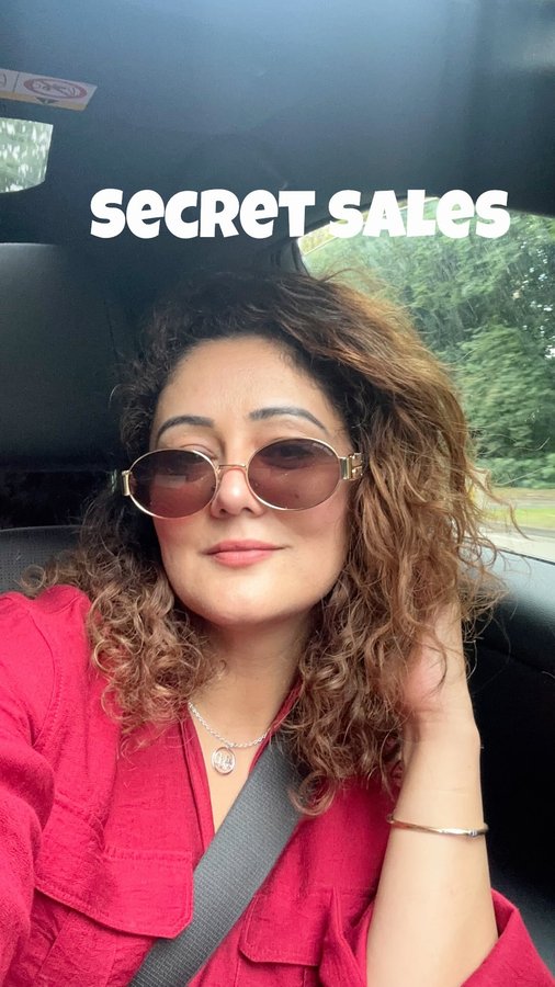 Instagram post by @the_singhs for Secret Sales. Caption reads: [...] to beauty, sneakers to fragrance — Secret....