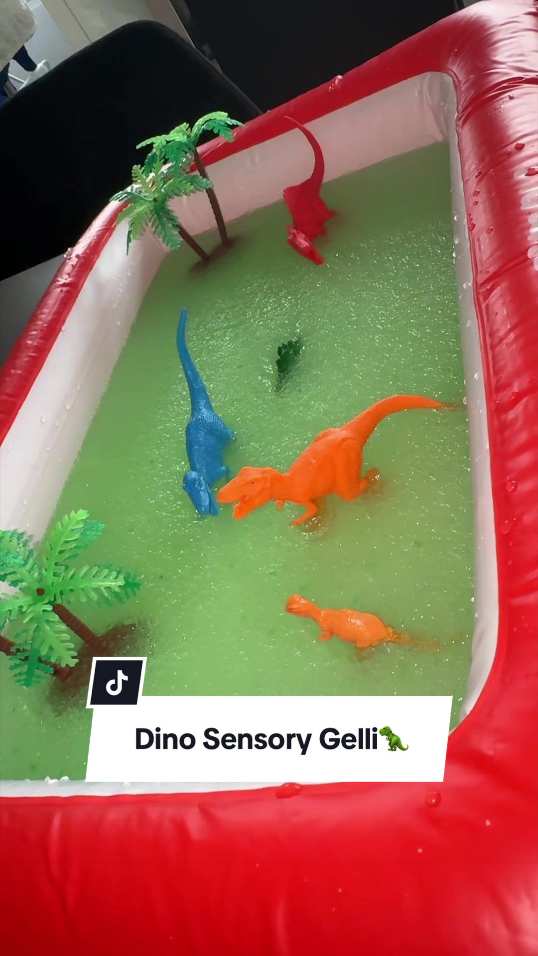 TikTok post by @ellie.ward25x for Zimpli Kids. Caption reads: [...] From The Dino Sensory Pack By @Zimpli Kids....