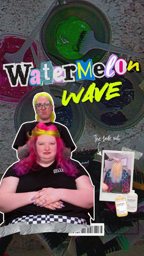 Instagram post by @cryistalchaos for OLAPLEX. Caption reads: [...] fashion color is the OG @Olaplex standalone....