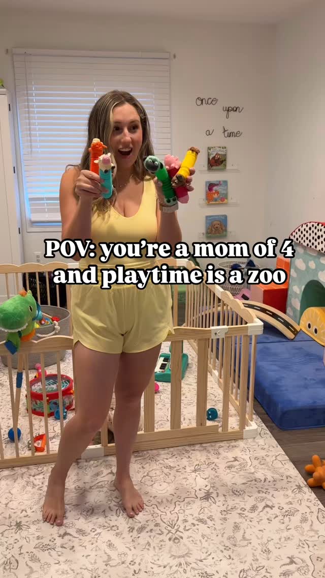 Instagram post by @hellolaurenashley for Battat Toys. Caption reads: We love playing this game! Mom is always the bad....