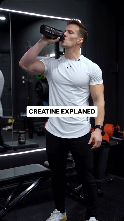 Instagram post by @michaeldean2.0 for MuscleTech. Caption reads: [...] taking creatine daily. Use code DEAN....