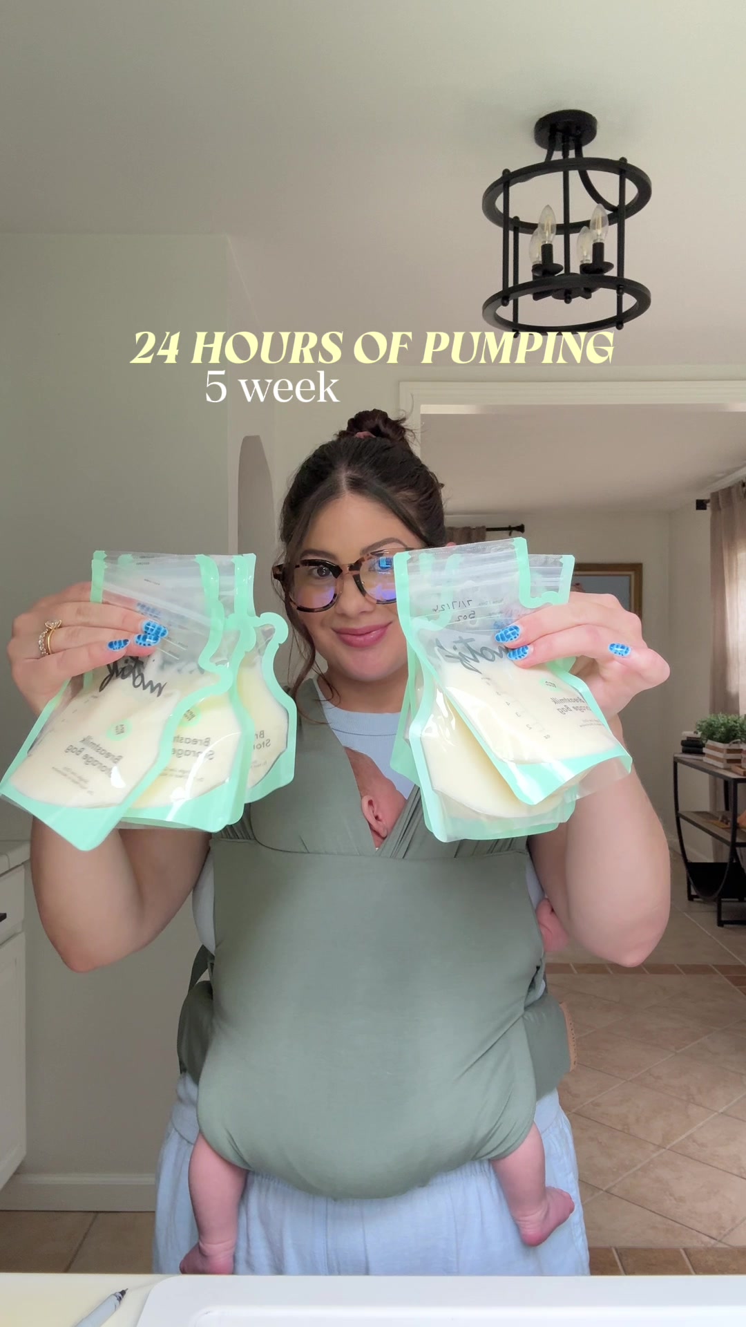 TikTok post by @its.kasie for Eufyhome. Caption reads: Spend a full 24 hours pumping with me using the....