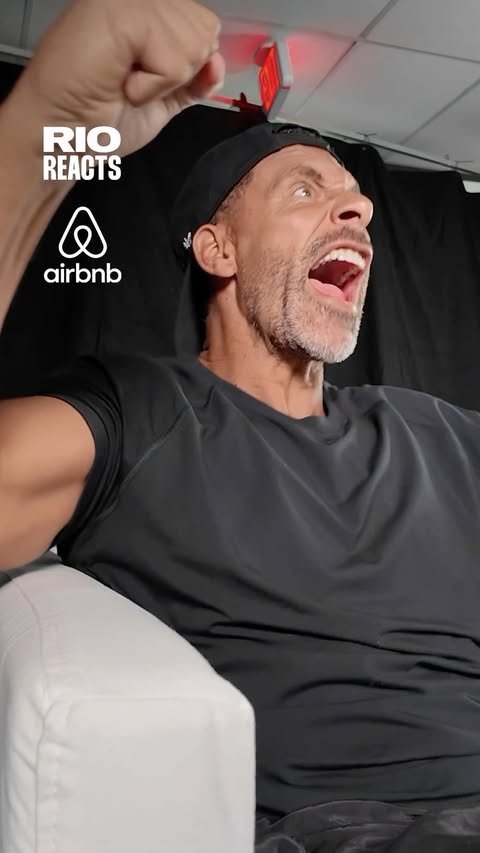 Instagram post by @rioferdy5 for Airbnb. Caption reads: Captain does it again!!!! Harry Kane....