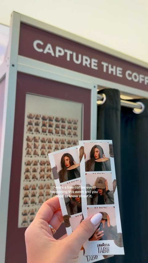 Instagram post by @aesteatify for Lavazza. Caption reads: ad | Free coffee event this week!!☕️ @lavazzauk....