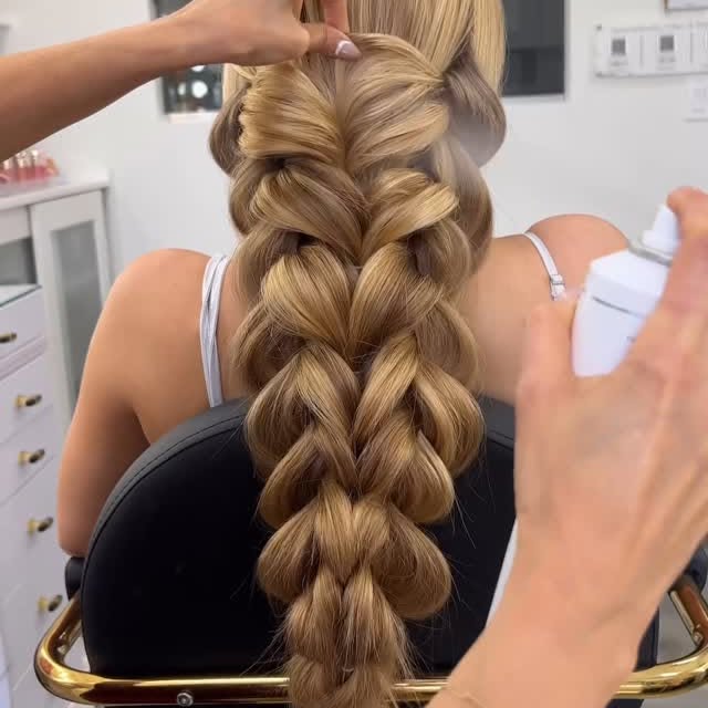 Instagram post by @samirasjewelry for Saloncentric. Caption reads: Bridal Braid Inspo in partnership with....
