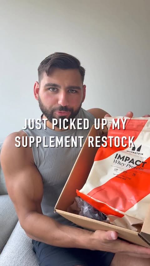 Instagram post by @aseelsoueid for Myprotein. Caption reads: [...] haul 💪🏼 The vanilla ice cream @myprotein....