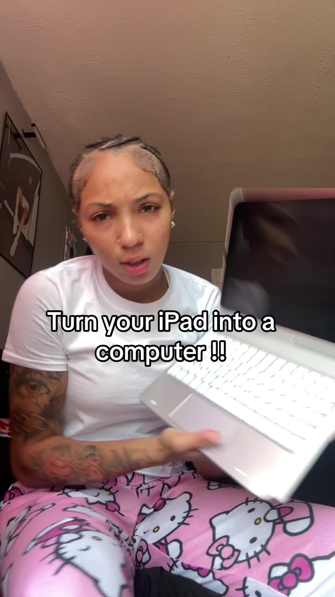 TikTok post by @sta3knn for Typecase. Caption reads: #typecase #ipadcase #studentessentials [...].