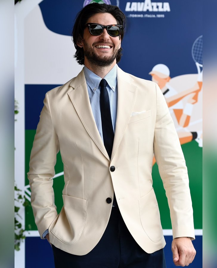 Instagram post by @benbarnes for Lavazza. Caption reads: [...] for this wonderful day at Wimbledon....