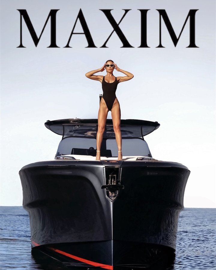 Instagram post by @georginamazzeo for MAXIM. Caption reads: @maximmag photoshoot part 2....