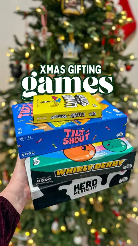 Instagram post by @brogantatexo for Big Potato. Caption reads: AD 🎁 these are the BEST @bigpotatogames to gift....