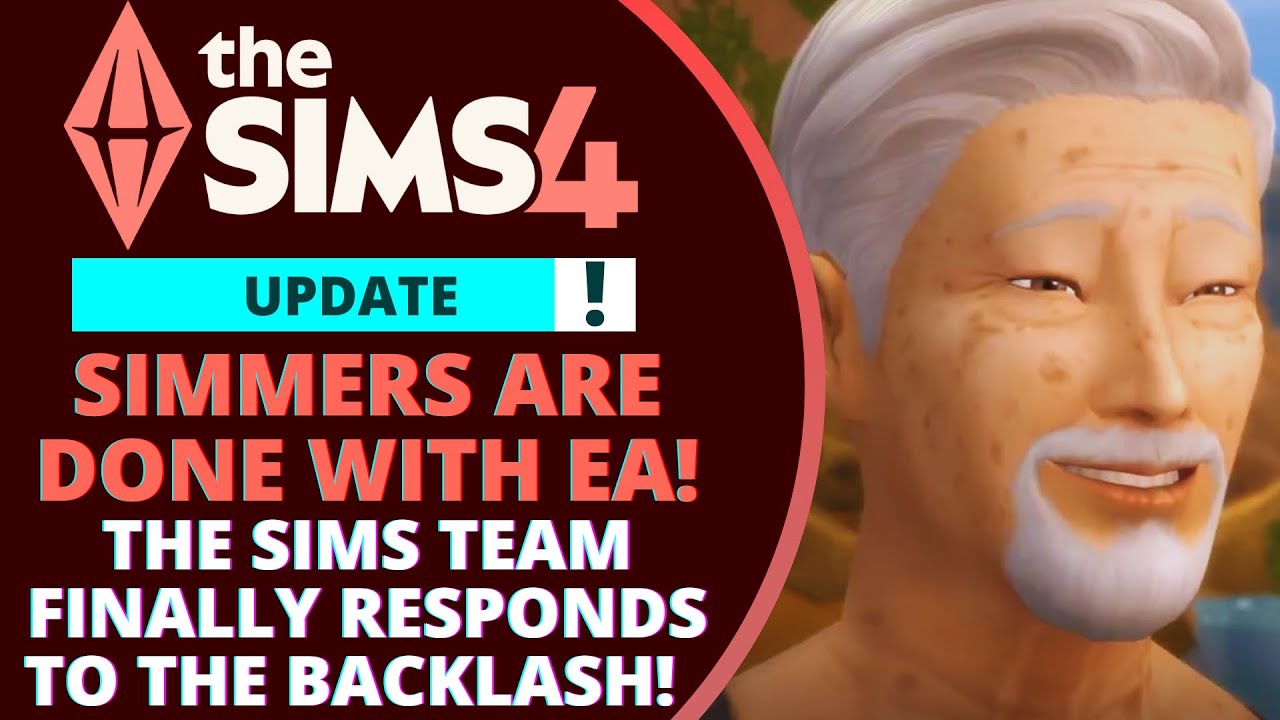 YouTube post by @SuperiorSimmer for Instant Gaming. Caption reads: THE SIMS 4 IS OFFICIALLY COOKED AFTER THIS....