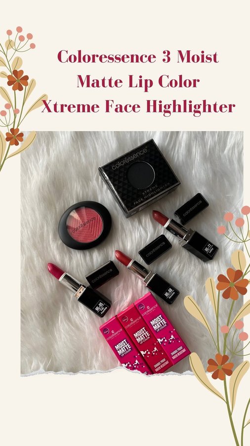 Instagram post by @rima_mihir_chauhan for Coloressence. Caption reads: The festive makeup combo is by Coloressence,....