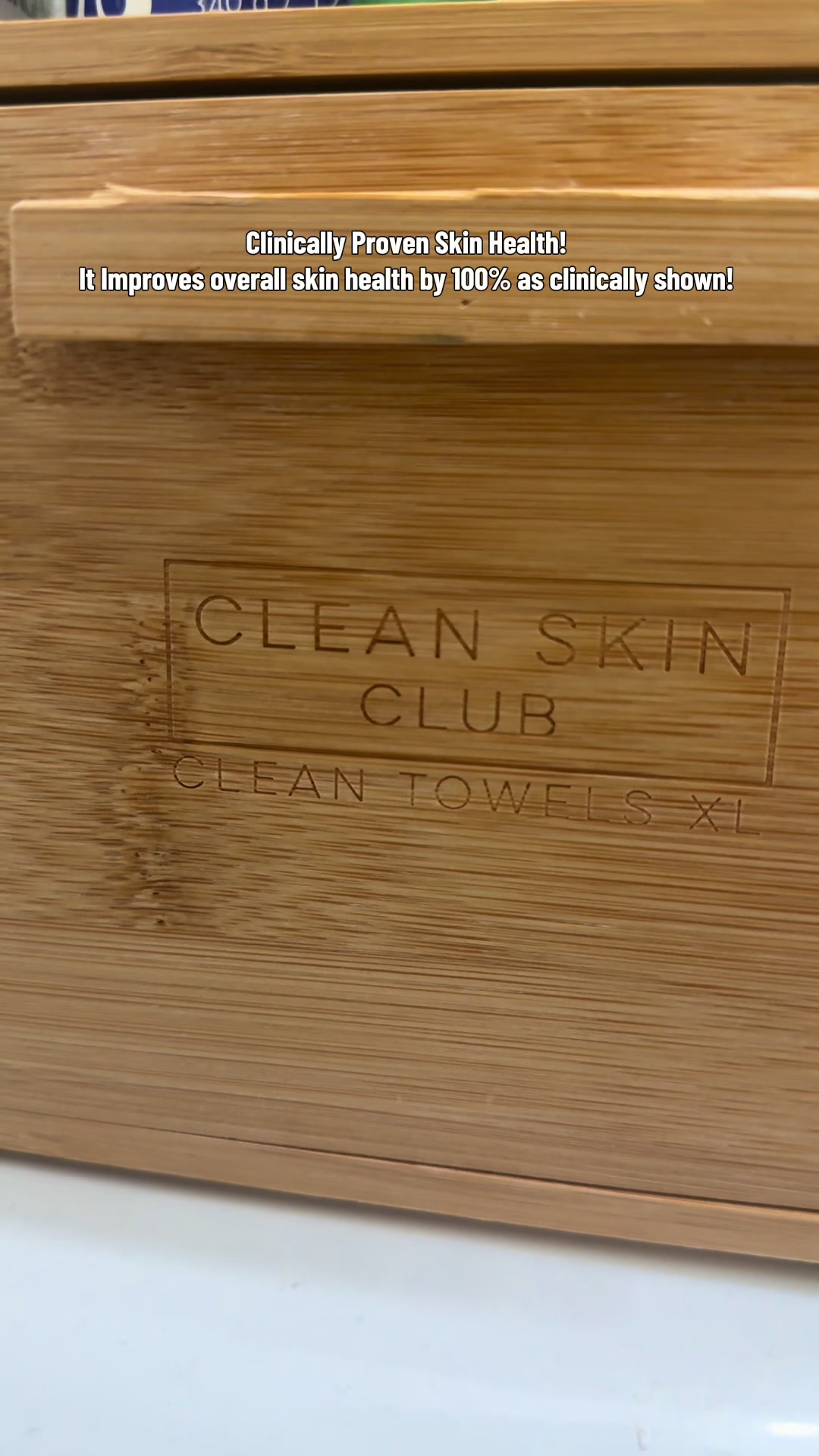 TikTok post by @jackieoncracki for Clean Skin Club. Caption reads: Love using @Clean Skin Club towels they are always....
