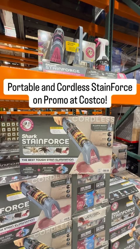 Instagram post by @costcohotfinds for Shark Home. Caption reads: [...] AND huge promo through 12/25! The @sharkhome....