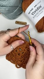 Instagram post by @mccdesignz for Crochet. Caption reads: I’ve been so excited to try this new cotton yarn....